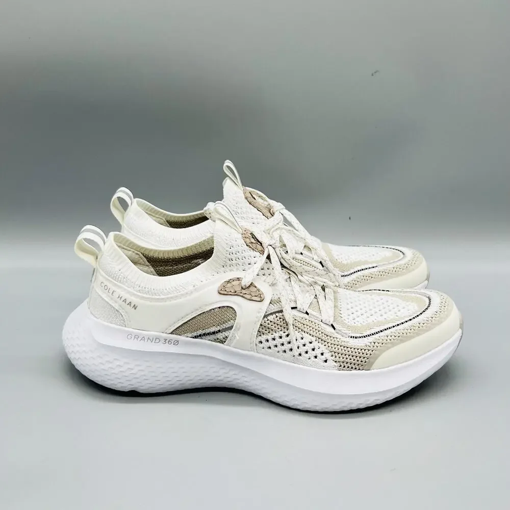 Cole Haan Shoes Womens 6.5 White Knit Mesh Zerogrand Athletic Sneakers Comfort